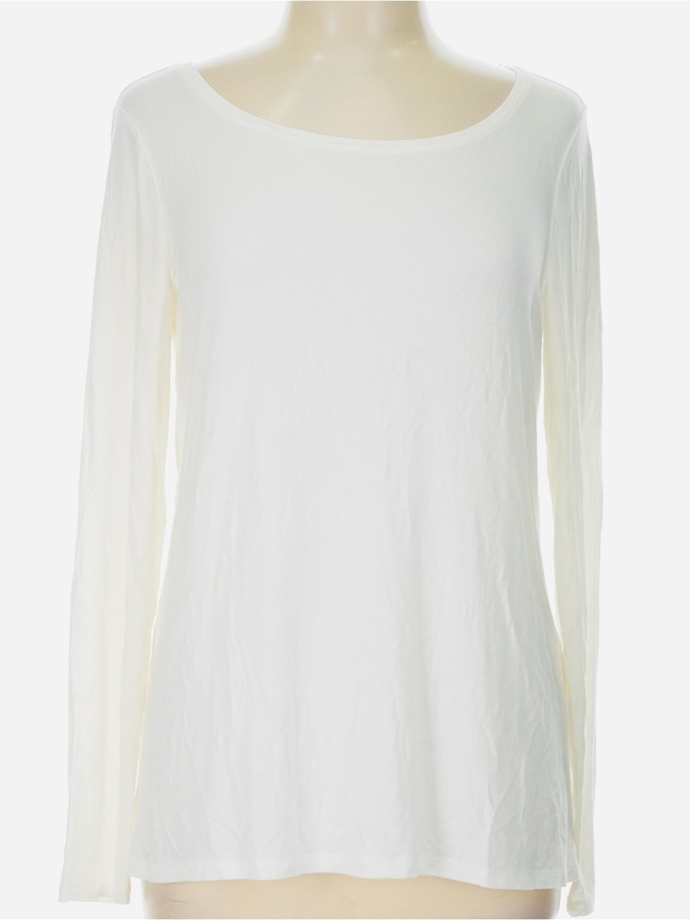 WHBM Outlet Wide Scoop Neck Tee